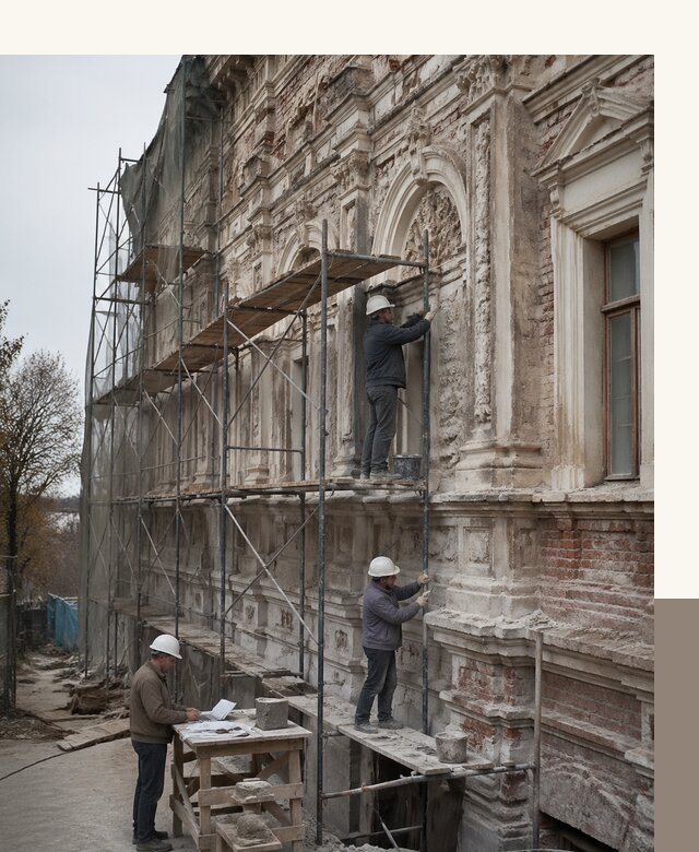 Реставрация объектов культурного наследия под ключ в Белогорске